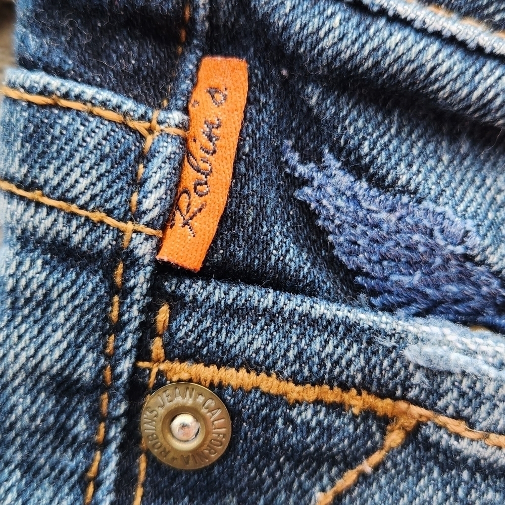 Robins Jean Straight Fit Dark Blue Denim - Picture 15 of 16